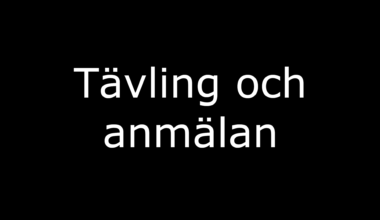Tävling och anmälan