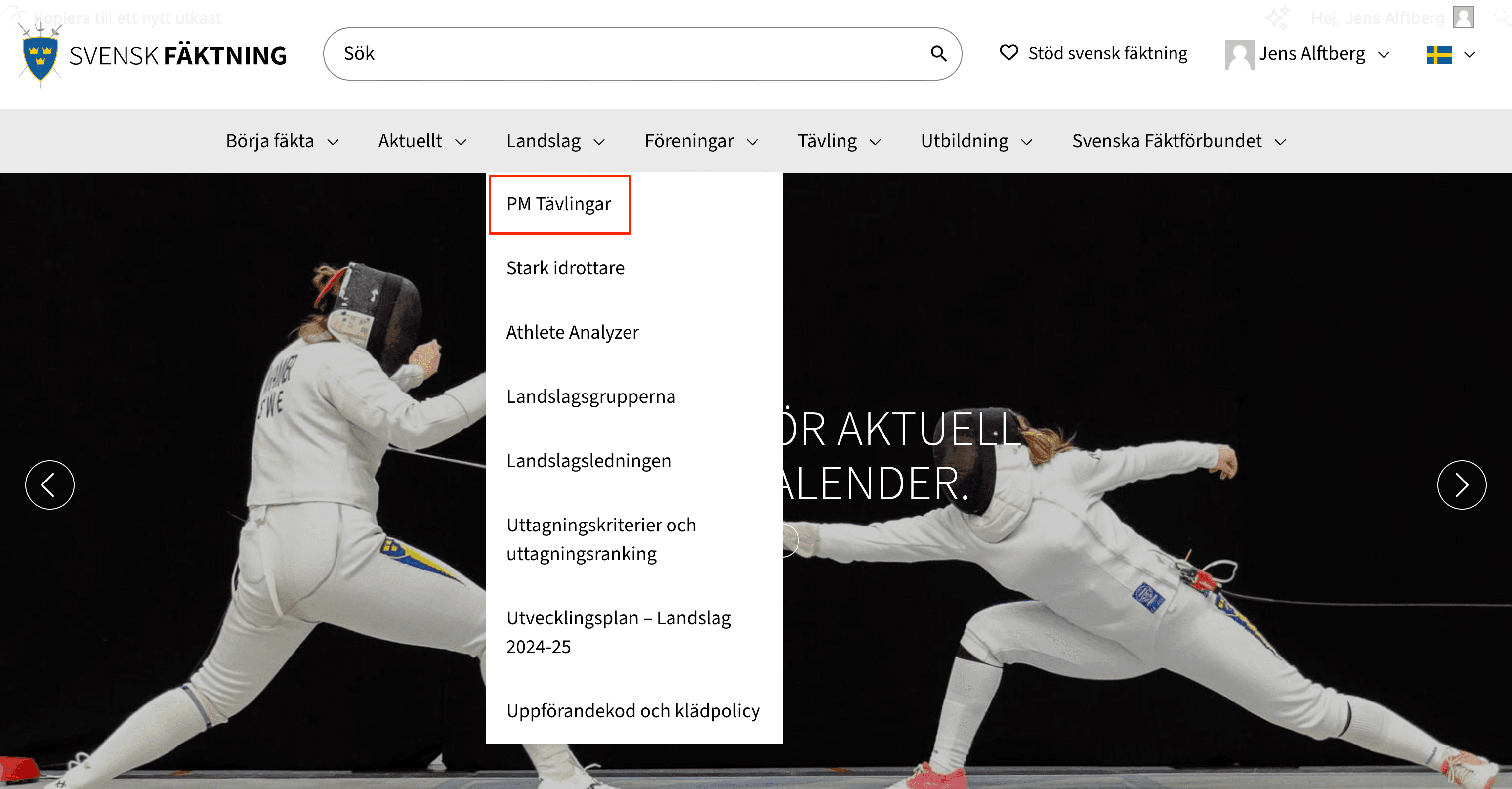 Publicering av PM - Svensk Fäktning